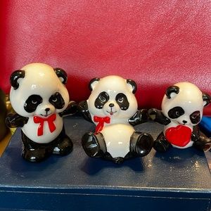 Norcrest Vintage Panda Figurines